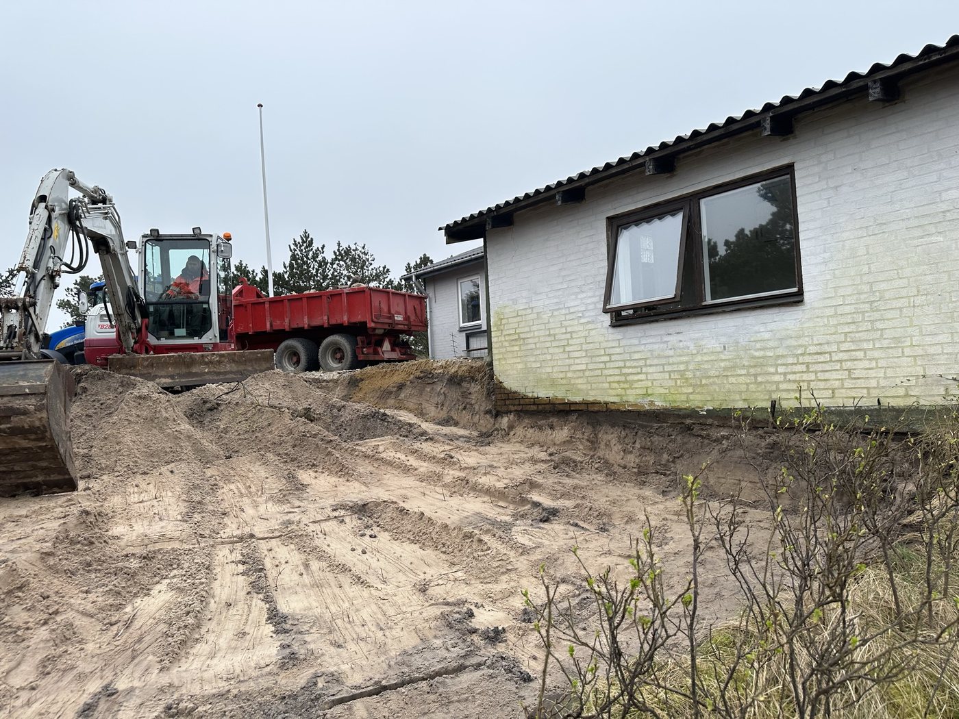 Udgravning ved bolig